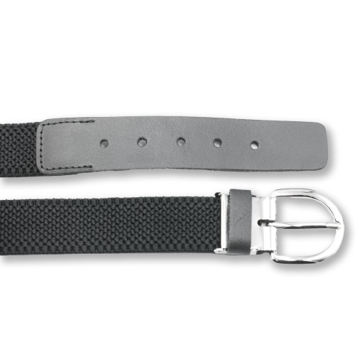 Pánsky čierny pogumovaný opasok 110cm P39/30