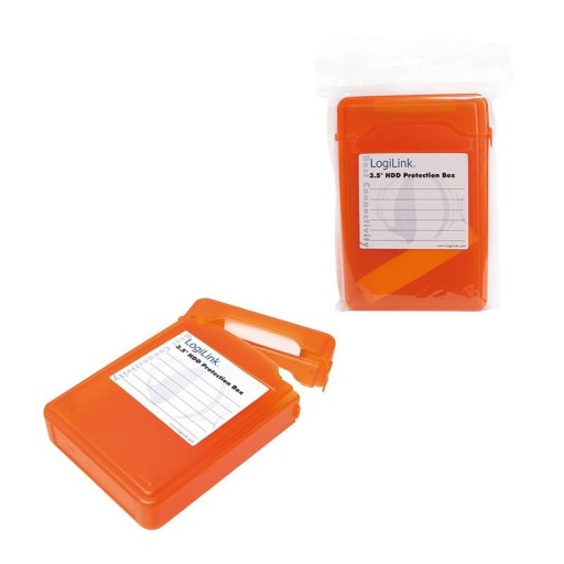 Ochranný box na 3,5 palcový HDD, oranžový