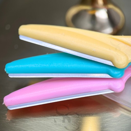 Zastrihávač nožov, žiletka na obočie, 3 ks farebné žiletky