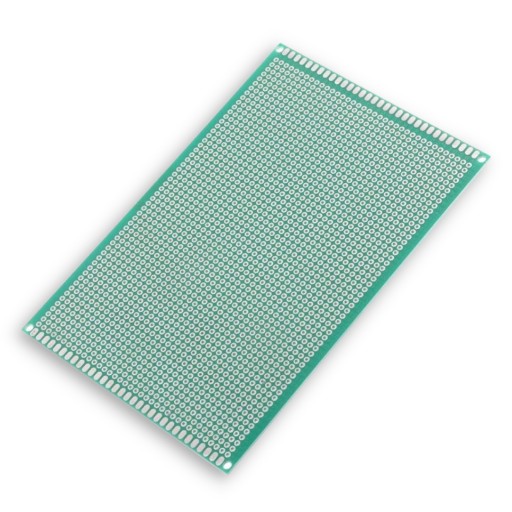 Prototyp DPS 9x15 cm, jednostranný, 1782 otvorov, potlač 2,54 mm