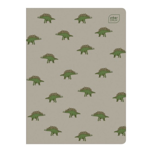 Zápisník A5, 32 štvorcových strán, Dinosaury, interprint