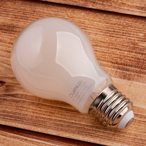 E27 A60 LED žiarovka 8W = 75W 1055lm 4000K Neutral White MILK FILAMENT