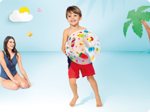 Nafukovacia plážová lopta ZMRZLINA 51cm INTEX
