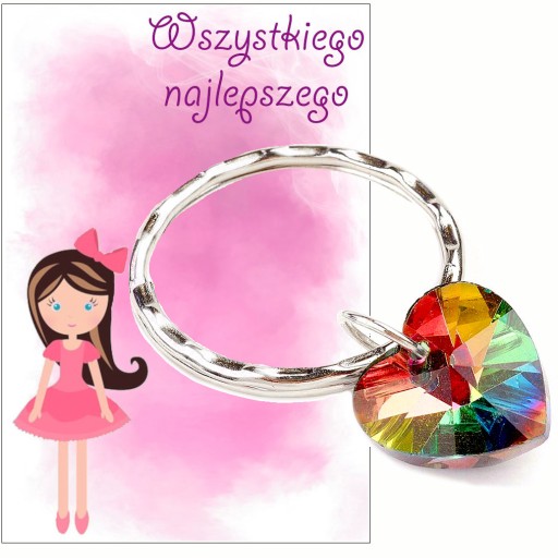 KEYRING ZRELENÉ SRDCE SRDCE DARČEK SPOLOČENSTVO ĎAKUJEM DIEVČA