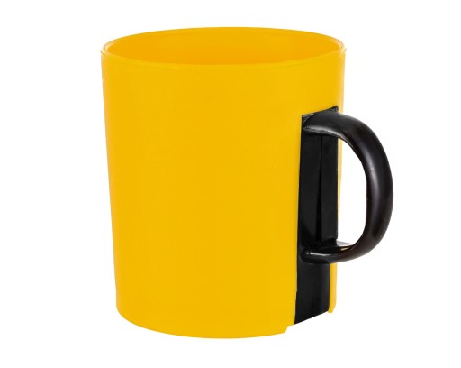 PLASTOVÝ HRNČEK S RÚČKOU 400ML MIX FARBA PP