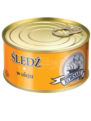 Korsarz Sleď v olejovej konzerve rybie zdravie 330g