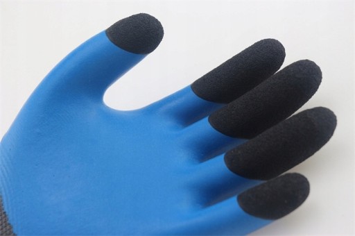 SUPERMODRÉ LATEXOVÉ PRACOVNÉ RUKAVICE SILNE MODRÁ