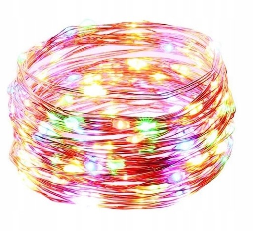 FAREBNÉ SVETLÁ NA VIANOČNÝ STROMČEK, 50 LED, NA AKUMULÁTOR
