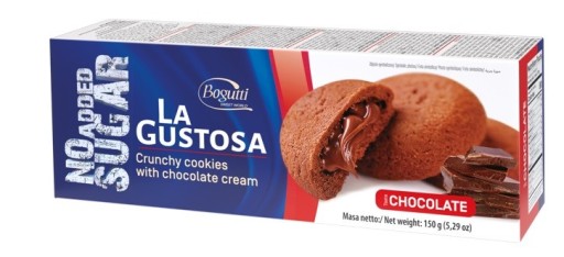 BOGUTTI Křehké sušienky s čokoládovým krémom bez cukru (150 g)