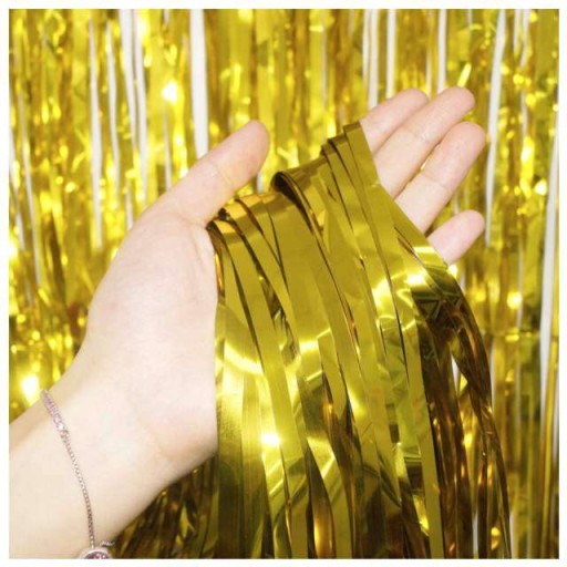párty záves PartyDeco GOLD záves selfie párty stena 90 x 250 cm