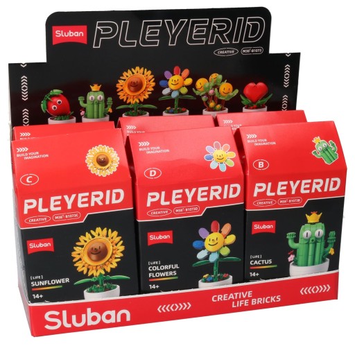 Sluban FLOWERS OVOCNÉ bloky, rastliny, rôzne vzory 7670