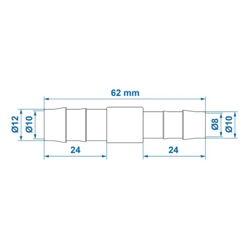 REDUKCIA HADICE 12 NA 10 MM 2 KS