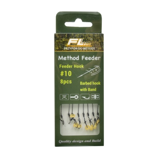 Method Feeder háčiky na gumovom náväzci #10
