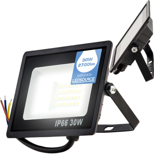 Halogénový reflektor PRACOVNÁ LAMPA VODEODOLNÉ LED SVIETIDLO 30W 2700lm SLIM