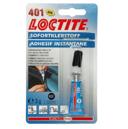 LOCTITE 401 3G kyanoakrylátové sekundové lepidlo