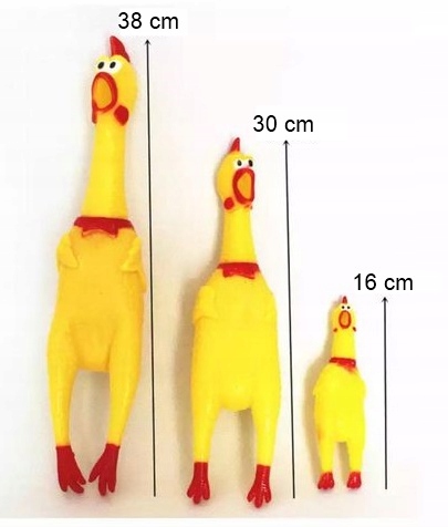 VEĽKÁ HRAČKA PRE PSA PIKAJÚCE KURČA 38 CM