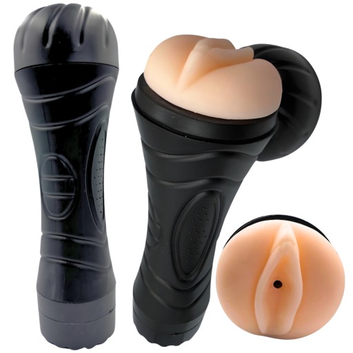 UMELÁ VAGINA 3D SACÍ MASTURBÁTOR VIBRUJE