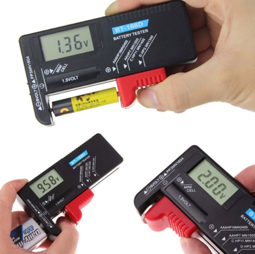 Digitálny LCD tester batérií a akumulátorov