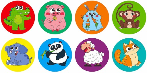 Motivačné nálepky pre deti, 100 kusov, 2,5 cm