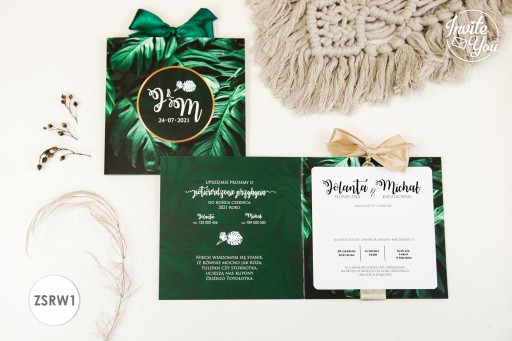 Svadobné oznámenia na svadbu monstera wedding ZSRW 1