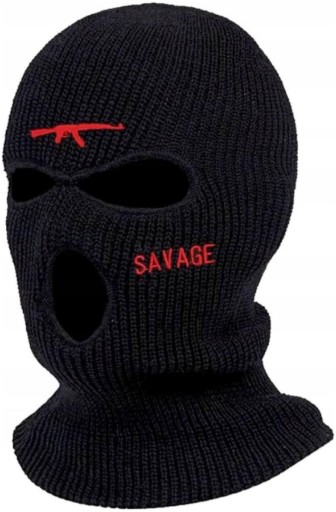 Čierna maska Balaclava AK s tepelnými otvormi na motorku
