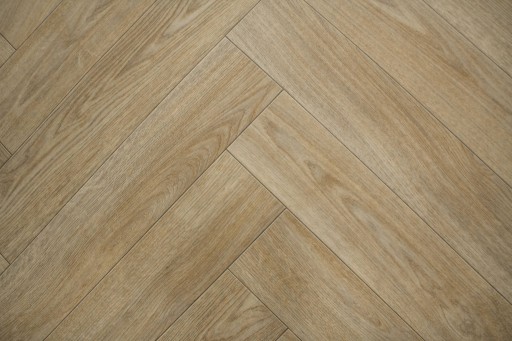 šírka 3 m PVC KOBEREC AKO PARKETA RYBIA KOST BÉŽOVÁ HNEDÁ KRÉMOVÁ NA PLSTI