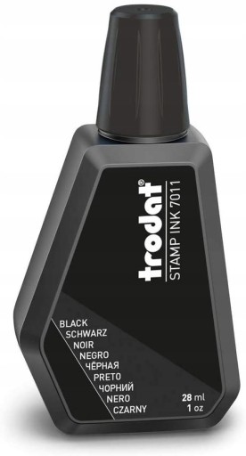 PREMIUM TRODAT 7011 atrament na pečiatky a pečiatky ČIERNA 28ml
