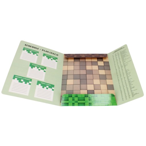 VYSIELANIE MINECRAFT s gumičkou A4 ŠKOLA pre deti STARPAK papierové VYSIELANIE