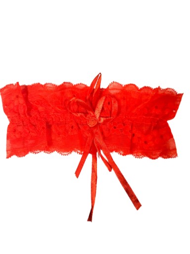 Podväzok RED čipka 8 cm