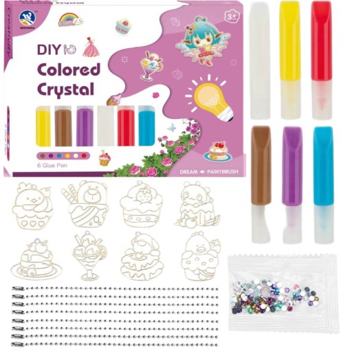 KREATÍVNA UMELECKÁ SÚPRAVA DIY ŠABLONY LEPIDLO 8
