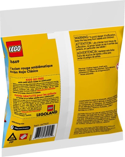 LEGO Creator 30669 Ikonické červené lietadlo