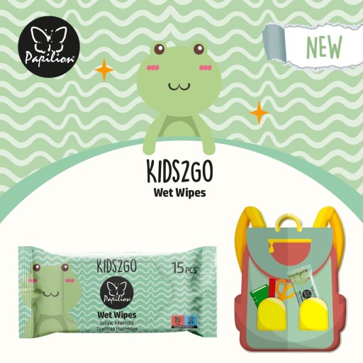 PAPILION KIDS2GO VLHČENÉ UBÚRKY PRE DETI 15 ks