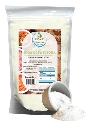 Sóda bikarbóna 500 g potravinárskeho hydrogenuhličitanu sodného