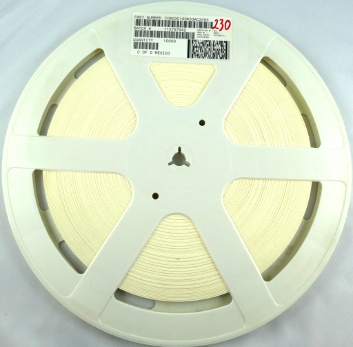Keramické MLCC 10pf 50V DC 10% 20ks