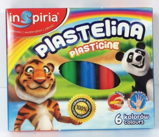 Plastelína 6 farieb Inspiria