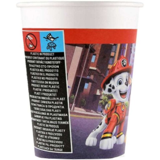 PAW PATROL PATROL THE MOVIE PAPIEROVÉ hrnčeky 200ml