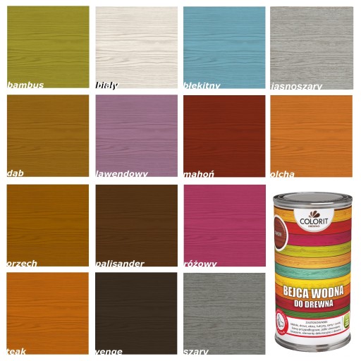 Moridlo na drevo na vodnej báze COLORIT 0,5 l MODRÁ