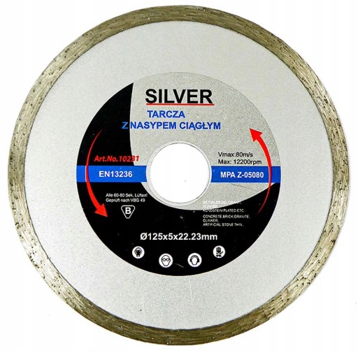 DIAMANTOVÝ DISK S KONTINUÁLNYM ODBEROM 125mm