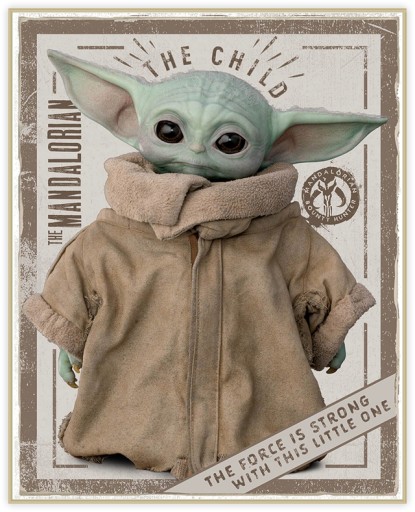 Plagát Star Wars The Mandalorian The Child 40x50cm