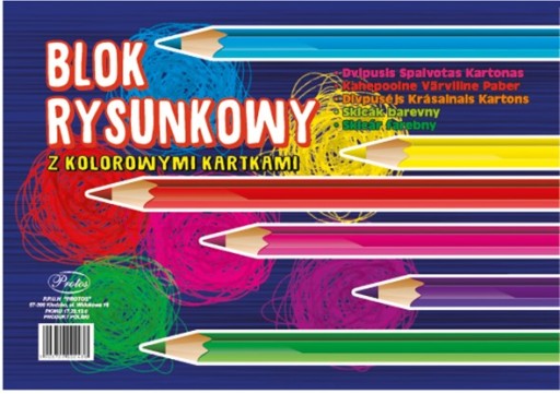 Farebná podložka na kreslenie A4 Protos