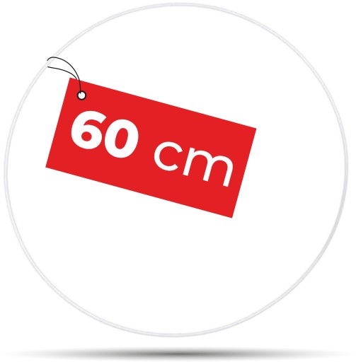 Biely prsteň na lapač snov 60 cm - lapač snov