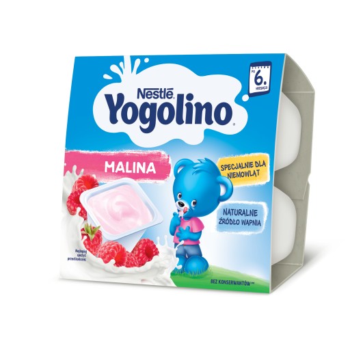 Nestlé Yogolino mlieko a ovocný dezert malina po 6 mesiacoch 400 g