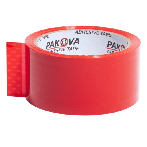 Červená baliaca páska 48/50y Farebná Pakova páska