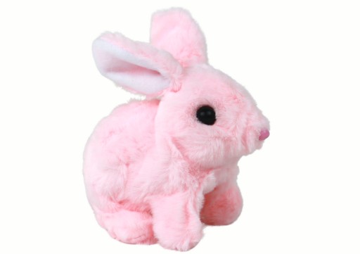 Interaktívna hračka Walking Bunny Dlhé vlasy Ružová