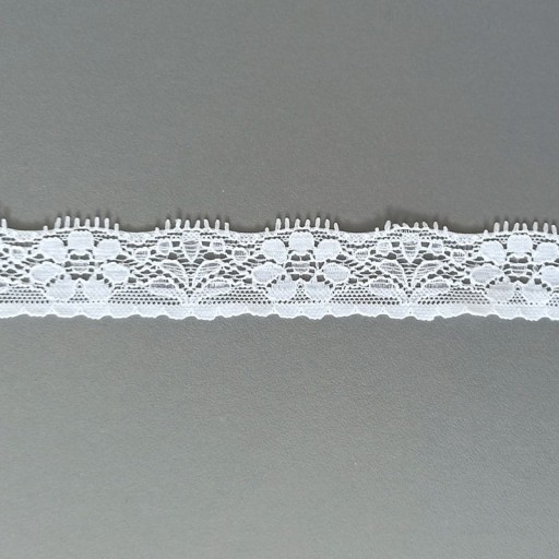 ČIPKA ELASTICKÁ 2,7 CM - BIELA