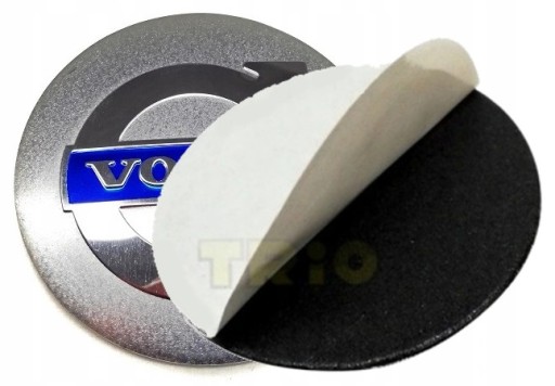 vypuklý hliníkový samolepiaci emblém pre Volvo 56mm