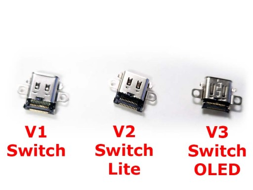 V3 USB C USB-C OLED nabíjací port Nintendo Switch
