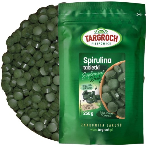 Spirulina Algae Tablets 1000 kusov Body Cleansing 250g TARGROCH
