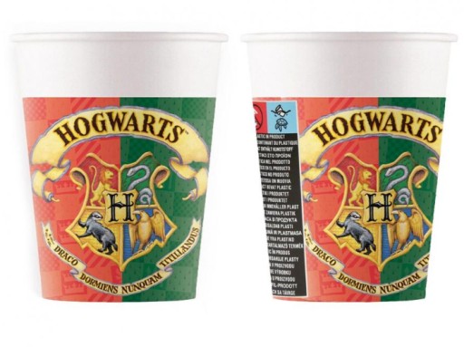 Harry Potter Rokfortské papierové poháre 8 ks