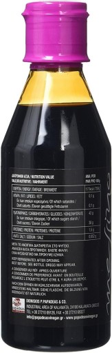 Grécky balzamikový krém od Kalamaty, bez pridaného cukru, Messino 250 ml